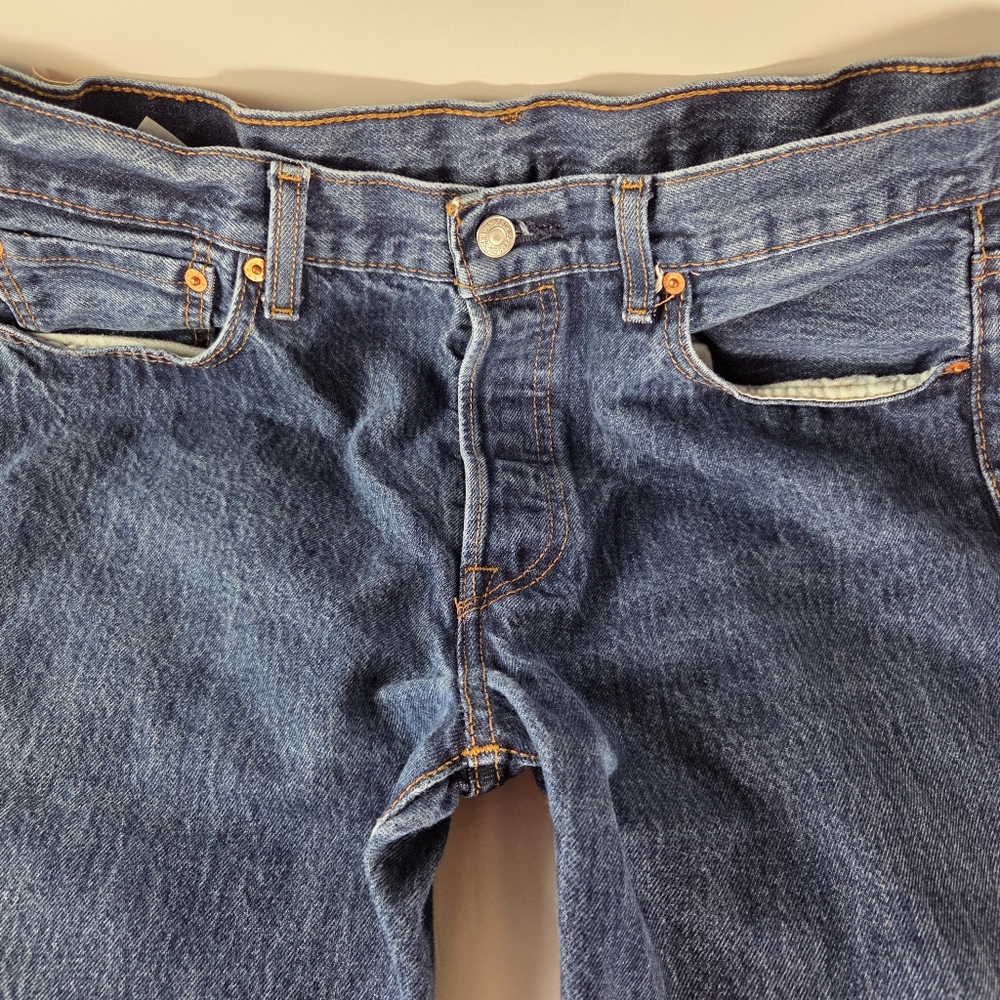 Levi’s 501 Button-Fly Straight Leg Jeans W34 L36 Excellent Condition #538